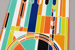 Sarah Morris, London - Signed Print, Geometric Abstraction, Hand-Signed
