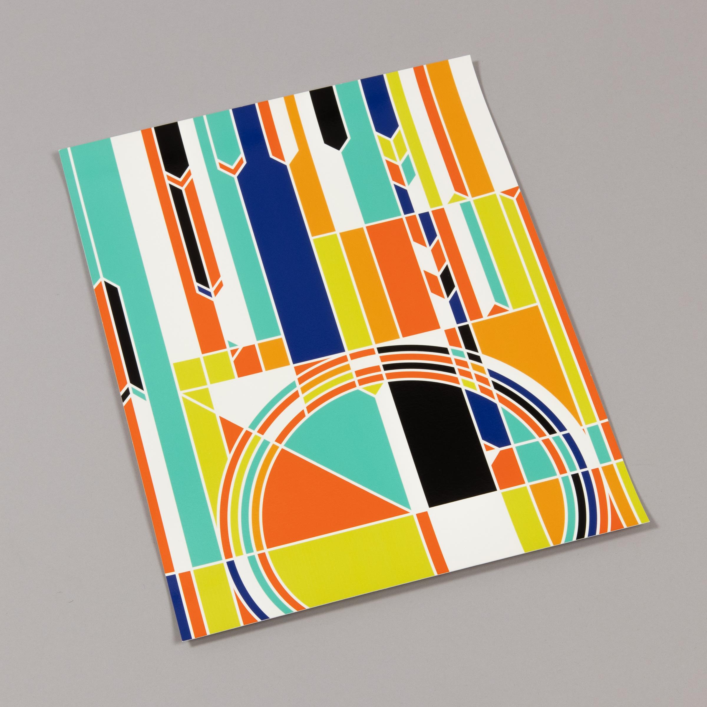 Sarah Morris, Londres - Impression signée, abstraction géométrique, signée à la main en vente 2