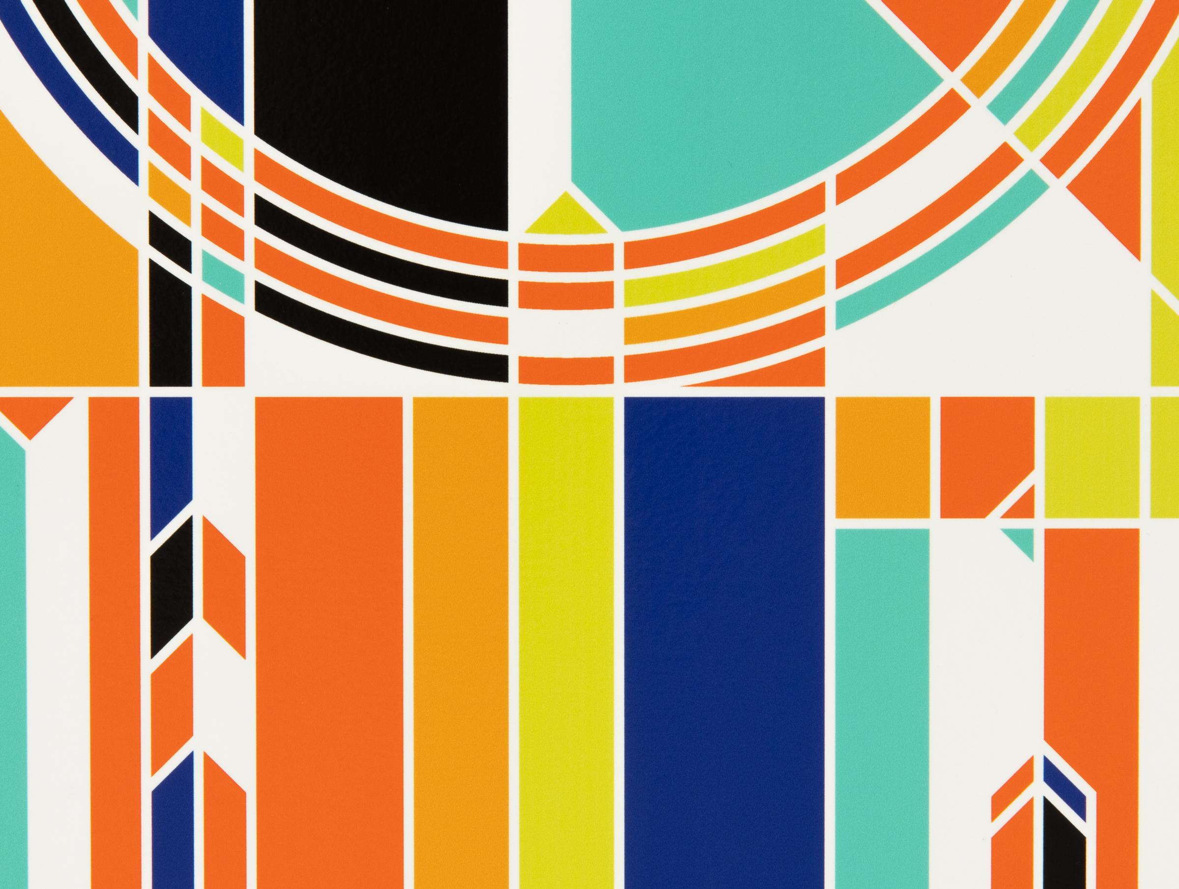 Sarah Morris, Londres - Impression signée, abstraction géométrique, signée à la main en vente 3