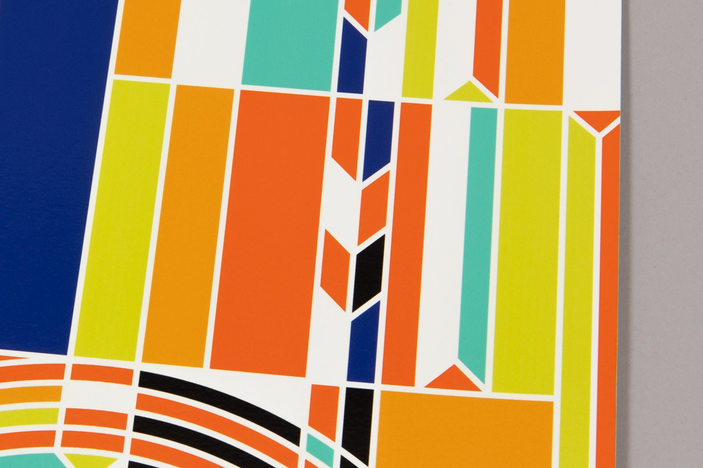 Sarah Morris, Londres - Impression signée, abstraction géométrique, signée à la main en vente 4