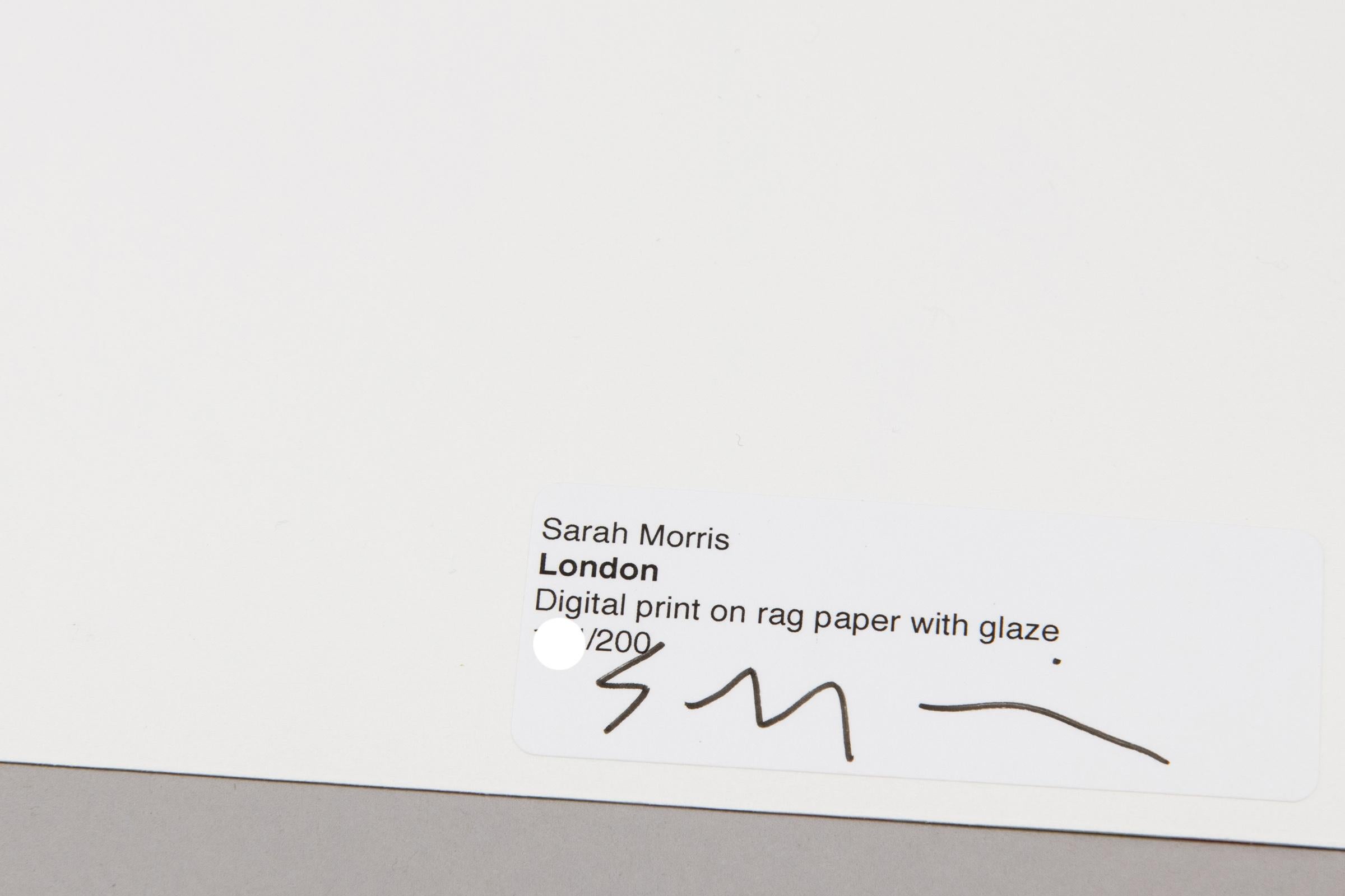 Sarah Morris, Londra - Stampa firmata, Astrazione geometrica, firmata a mano in vendita 5