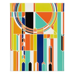 Sarah Morris, London - Signed Print, Geometric Abstraction, Hand-Signed