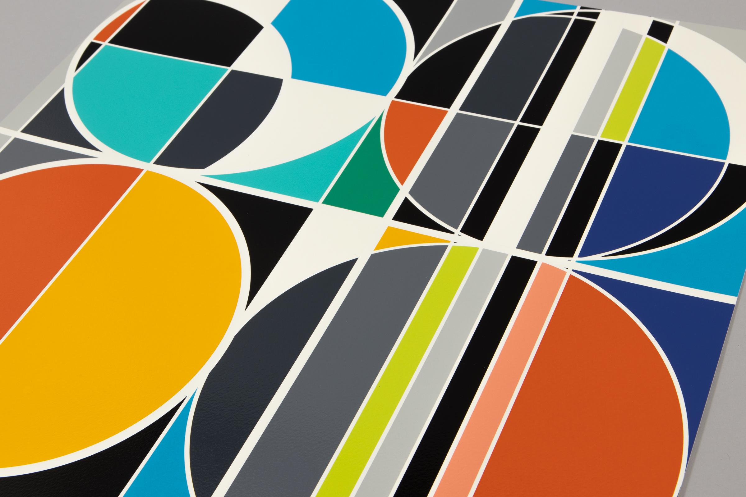 Sarah Morris, Total Lunar Eclipse - Stampa firmata, Arte astratta, Arte geometrica in vendita 1