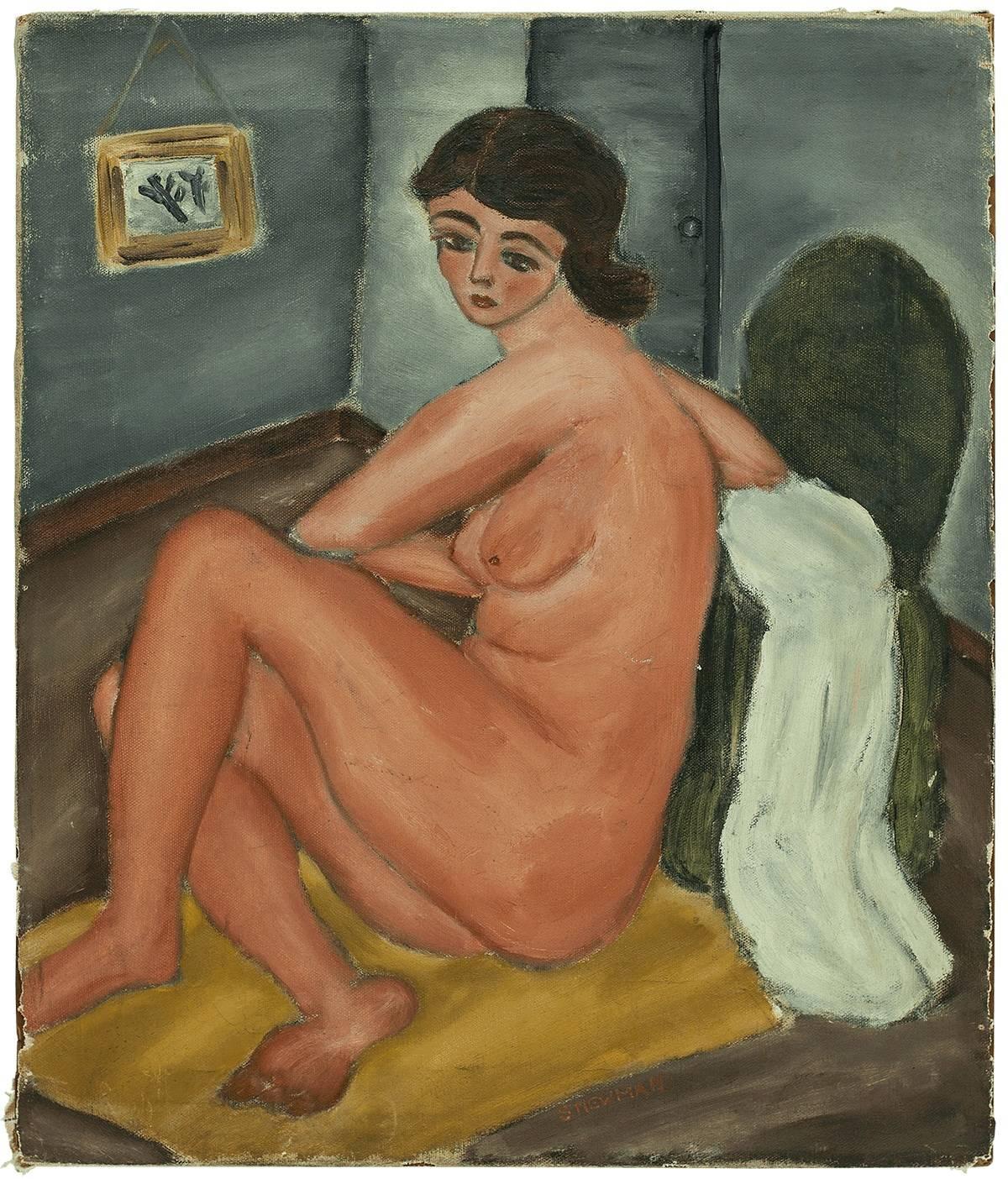 Nude Painting de Sarah Newman - Figura femenina desnuda