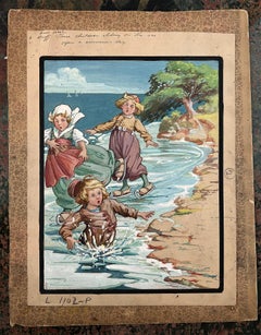 Mother Goose Gems Book  - Three Dutch Children - Female Artist