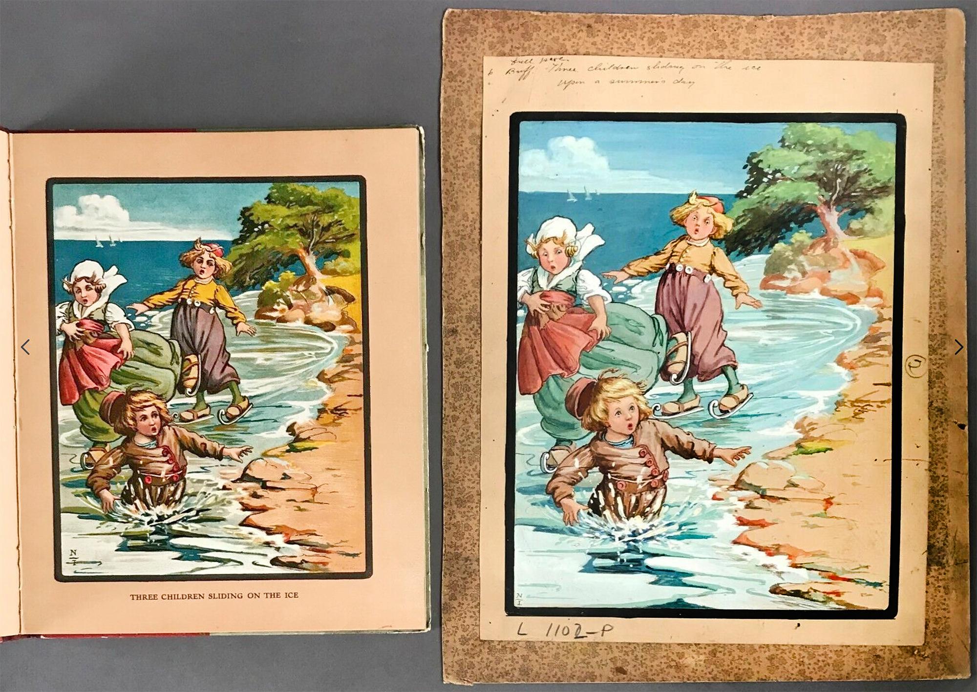 Mother Goose Gems Book  - Three Dutch Children For Sale 2