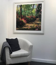 Un mensaje de amor para ti, Richmond Park, Londres, Pintura original de paisaje