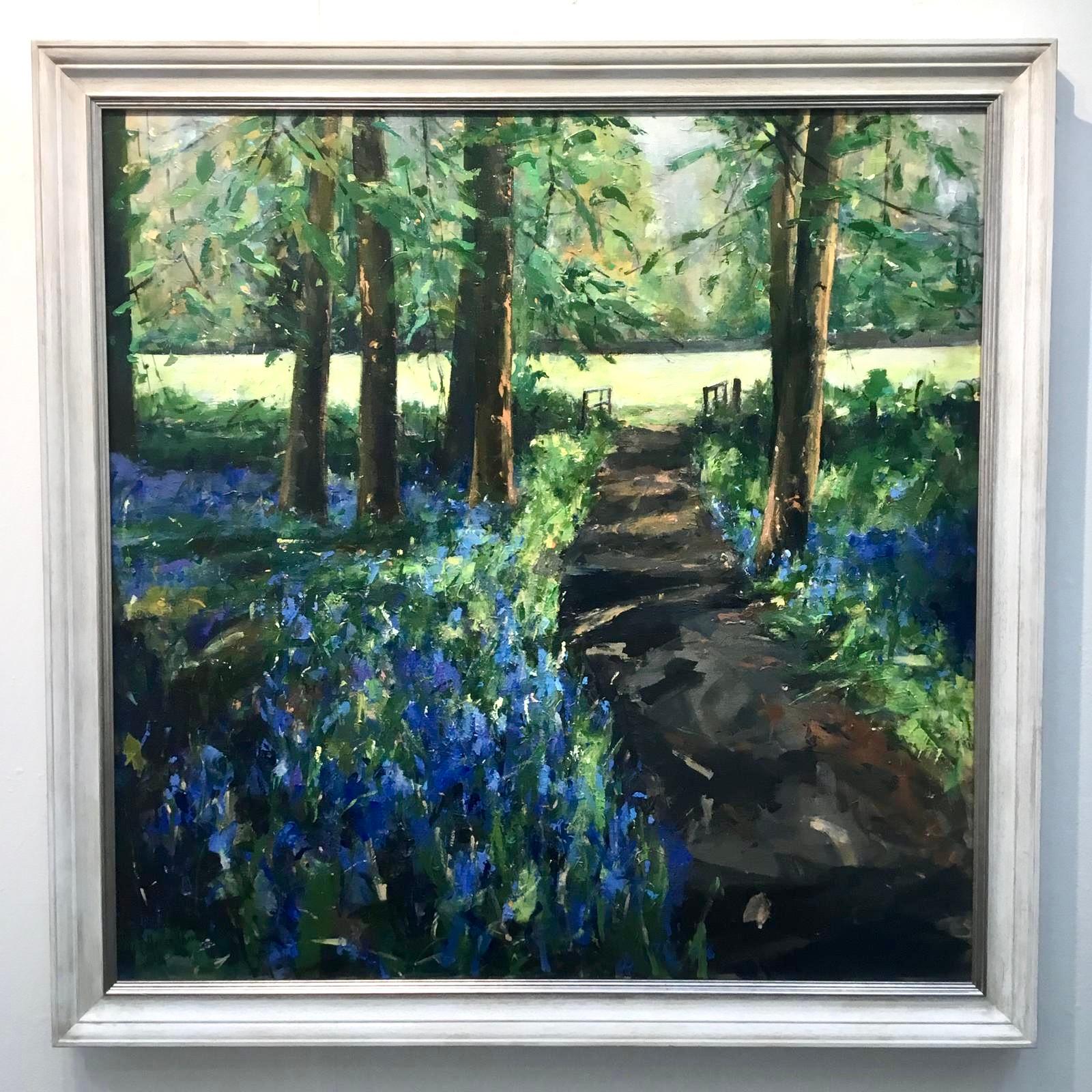 With You Always peinture de paysage contemporaine Sarah Ollerenshaw huile sur toile en vente 1