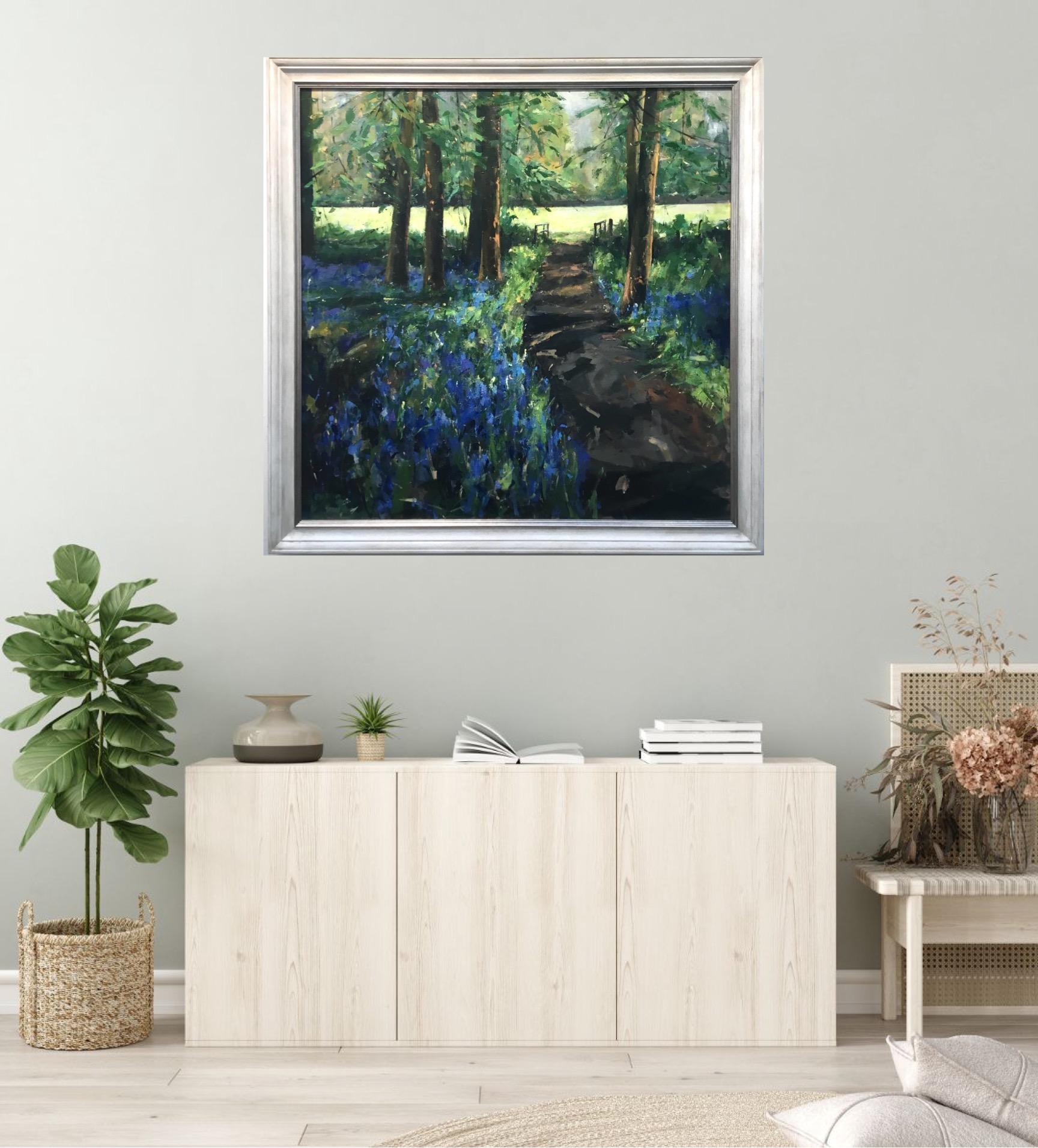 With You Always peinture de paysage contemporaine Sarah Ollerenshaw huile sur toile en vente 7