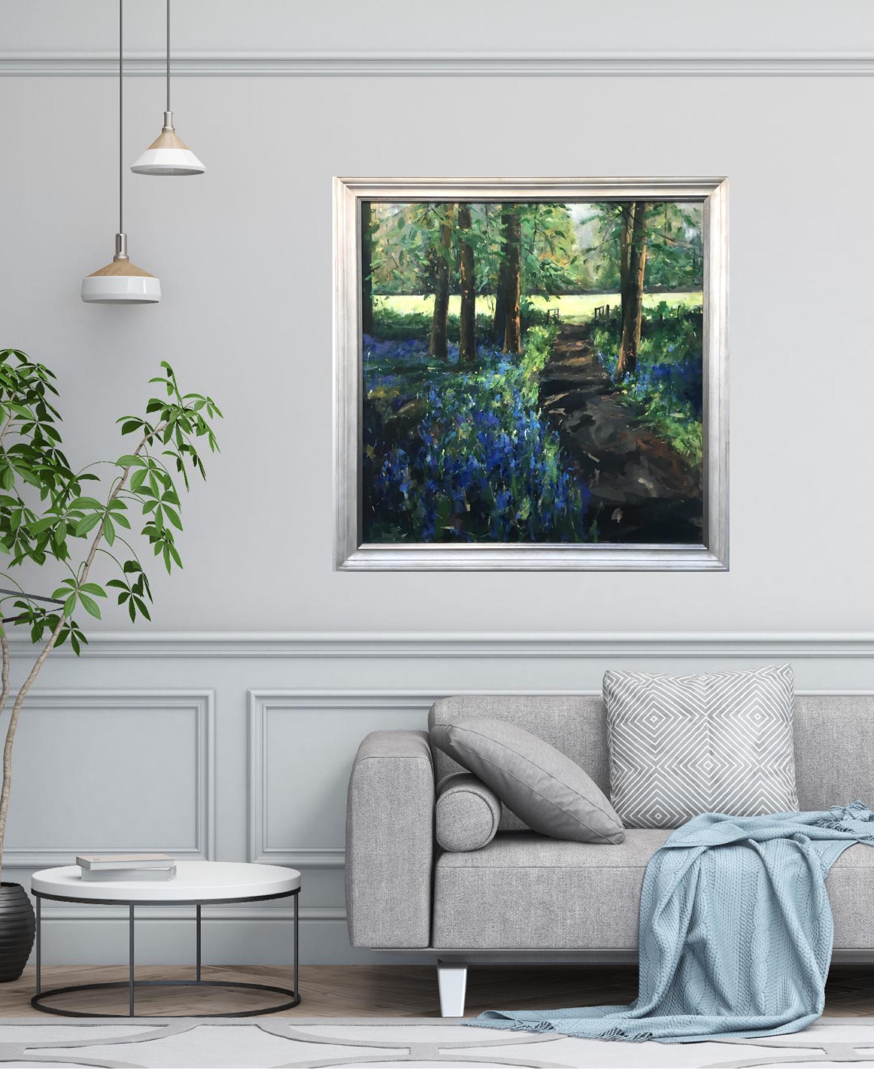 With You Always peinture de paysage contemporaine Sarah Ollerenshaw huile sur toile en vente 8