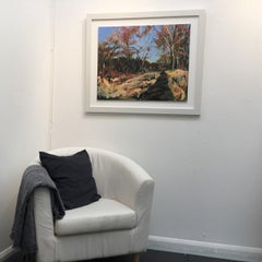 Eres todo lo que necesito, Wimbledon Common, Pintura de paisaje, Acrílico sobre tabla