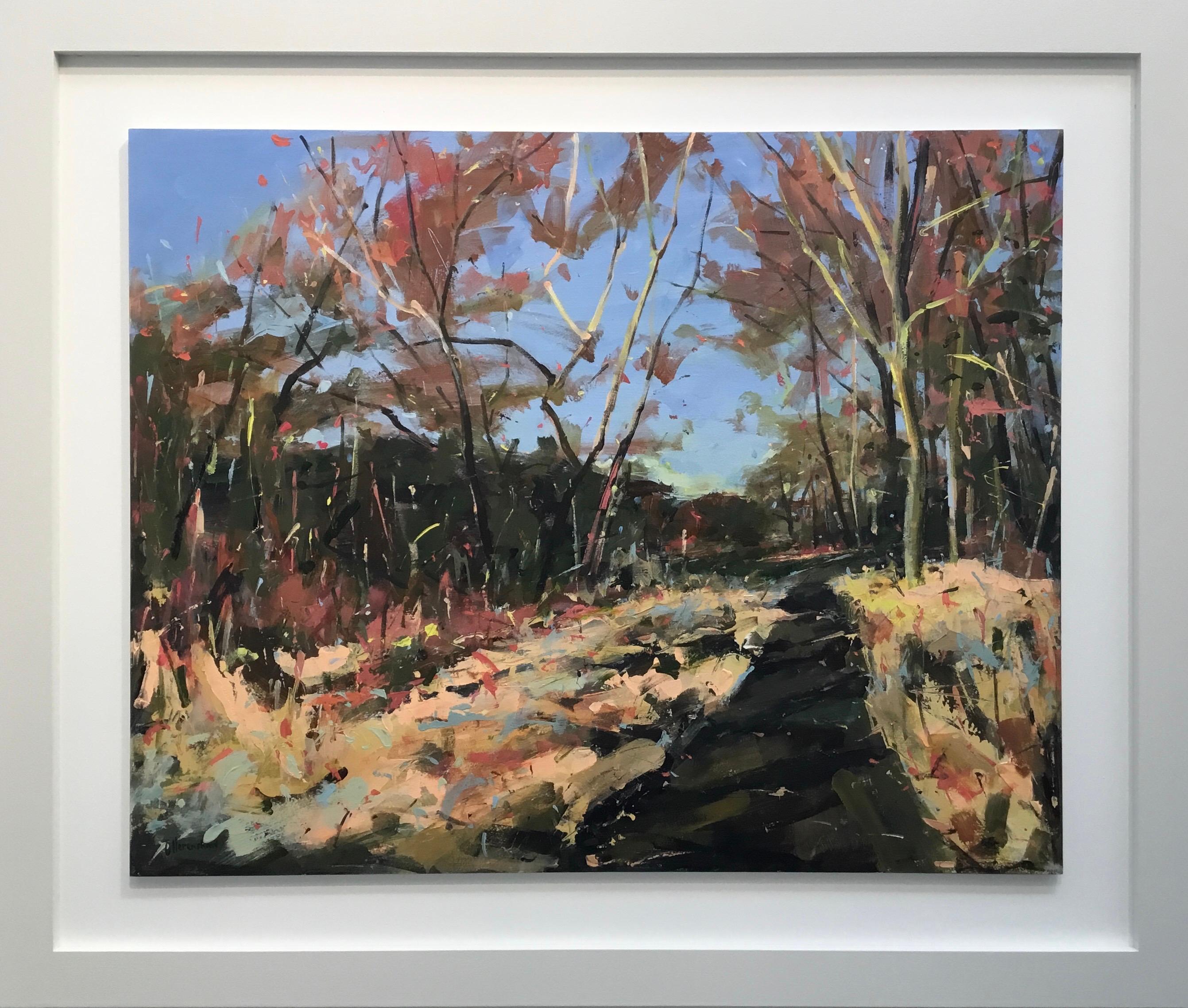 You Are All I Need, Wimbledon Common, Landschaftsgemälde, Acryl auf Karton im Angebot 1