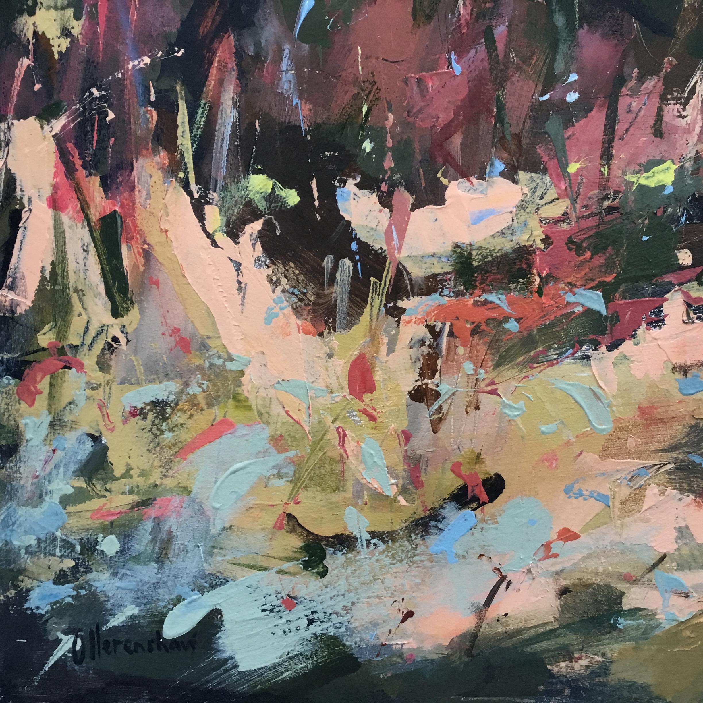 You Are All I Need, Wimbledon Common, Landschaftsgemälde, Acryl auf Karton im Angebot 2