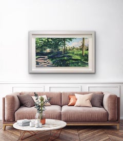 Tu canción refrescó mi alma, Pintura original, Bosque, Paisaje, Verano