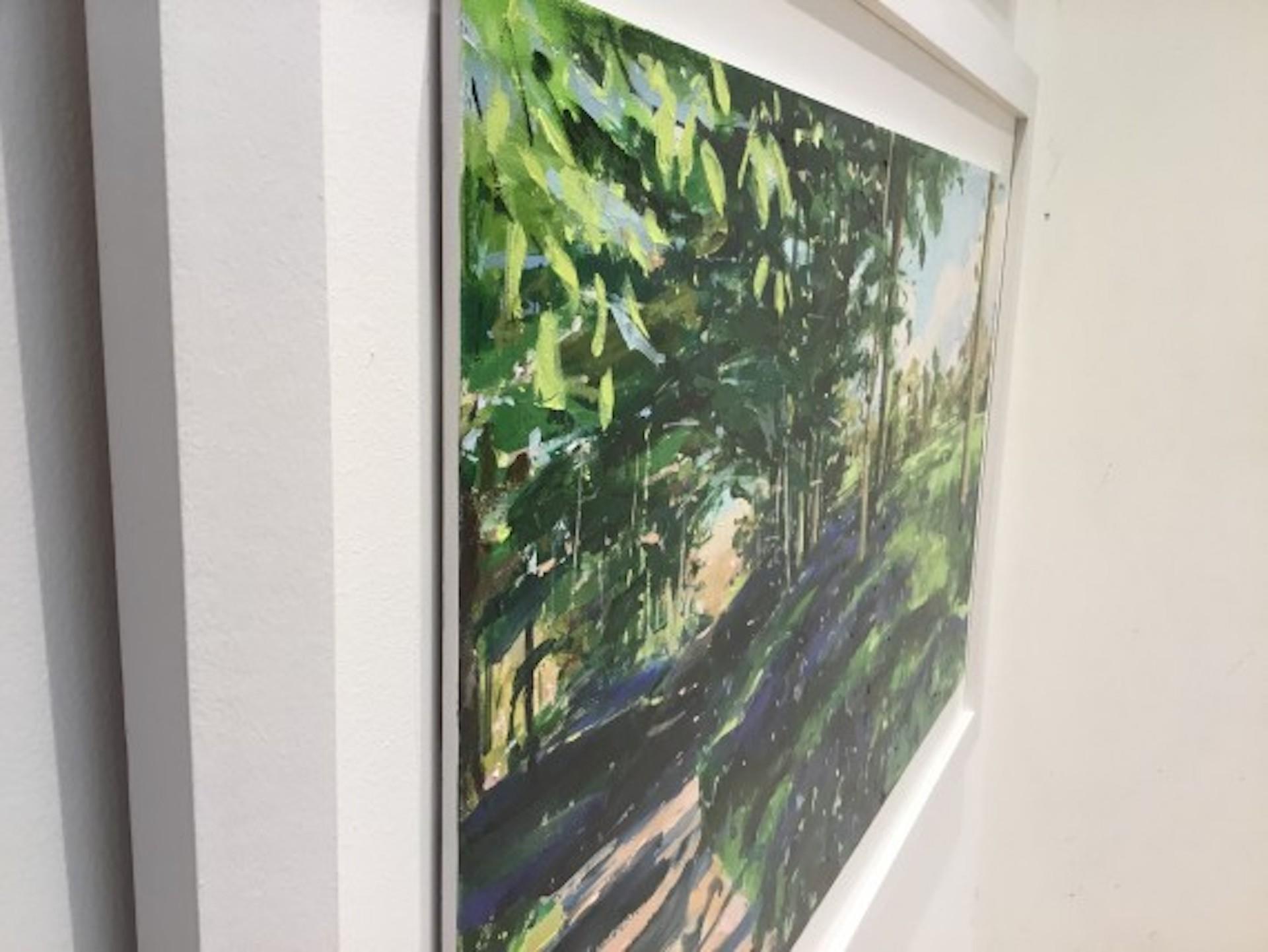 Tu canción refrescó mi alma, Pintura original, Bosque, Paisaje, Verano - Painting Impresionista de Sarah Ollerenshaw