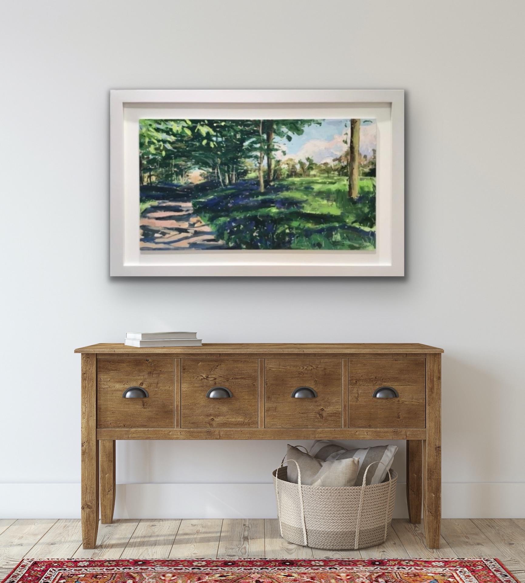 Tu canción refrescó mi alma, Pintura original, Bosque, Paisaje, Verano en venta 2
