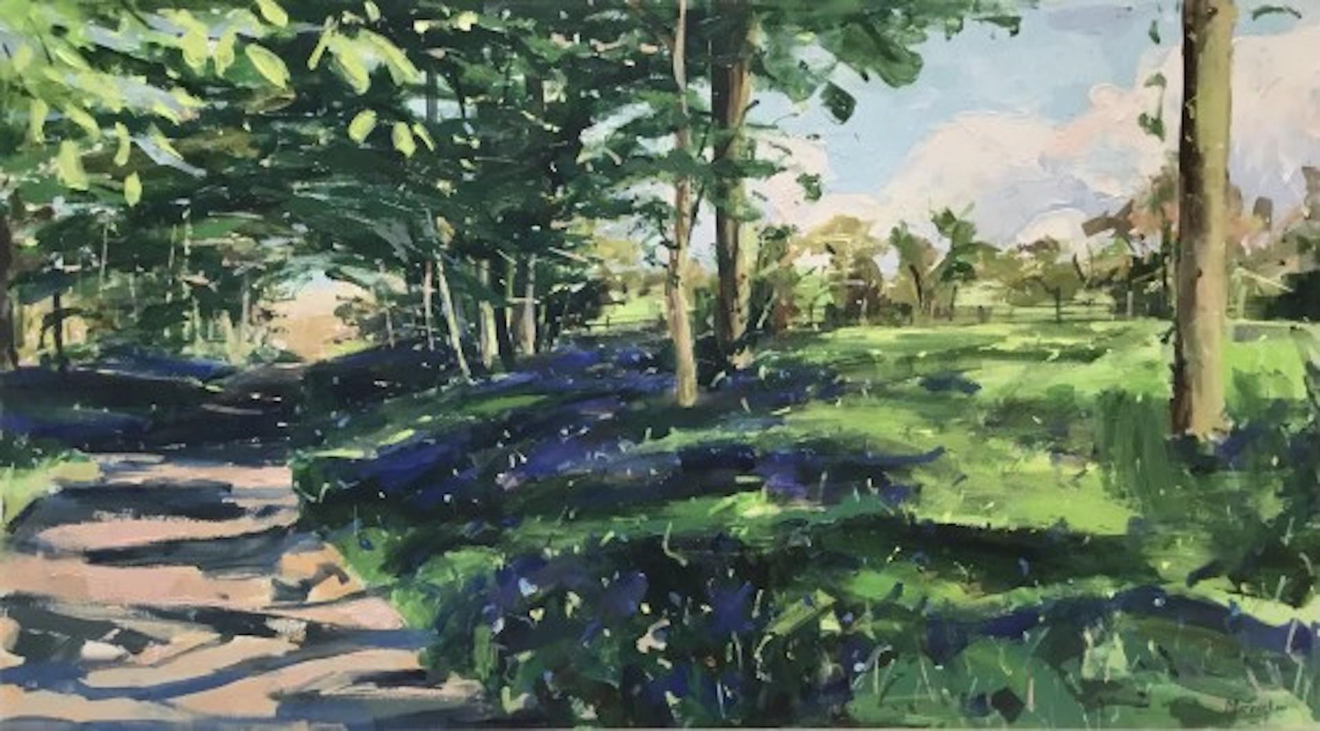 Tu canción refrescó mi alma, Pintura original, Bosque, Paisaje, Verano