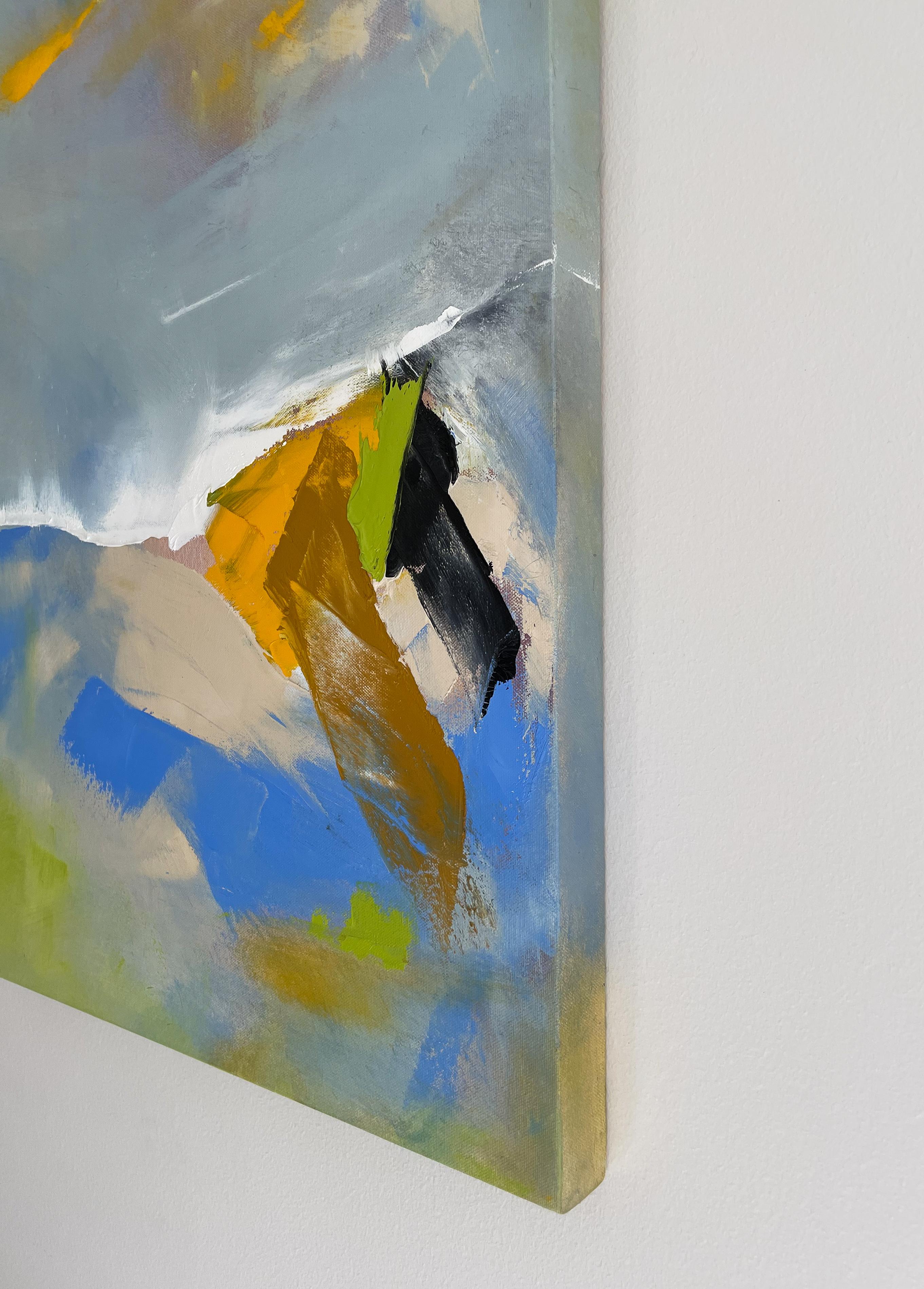 <p>Artist Comments<br>Artist Sarah Parsons presents an abstract depicting an expansive landscape. She paints bold contrasts of color, texture, and movement. The piece expresses that despite differing perspectives, and opinions, there's always a