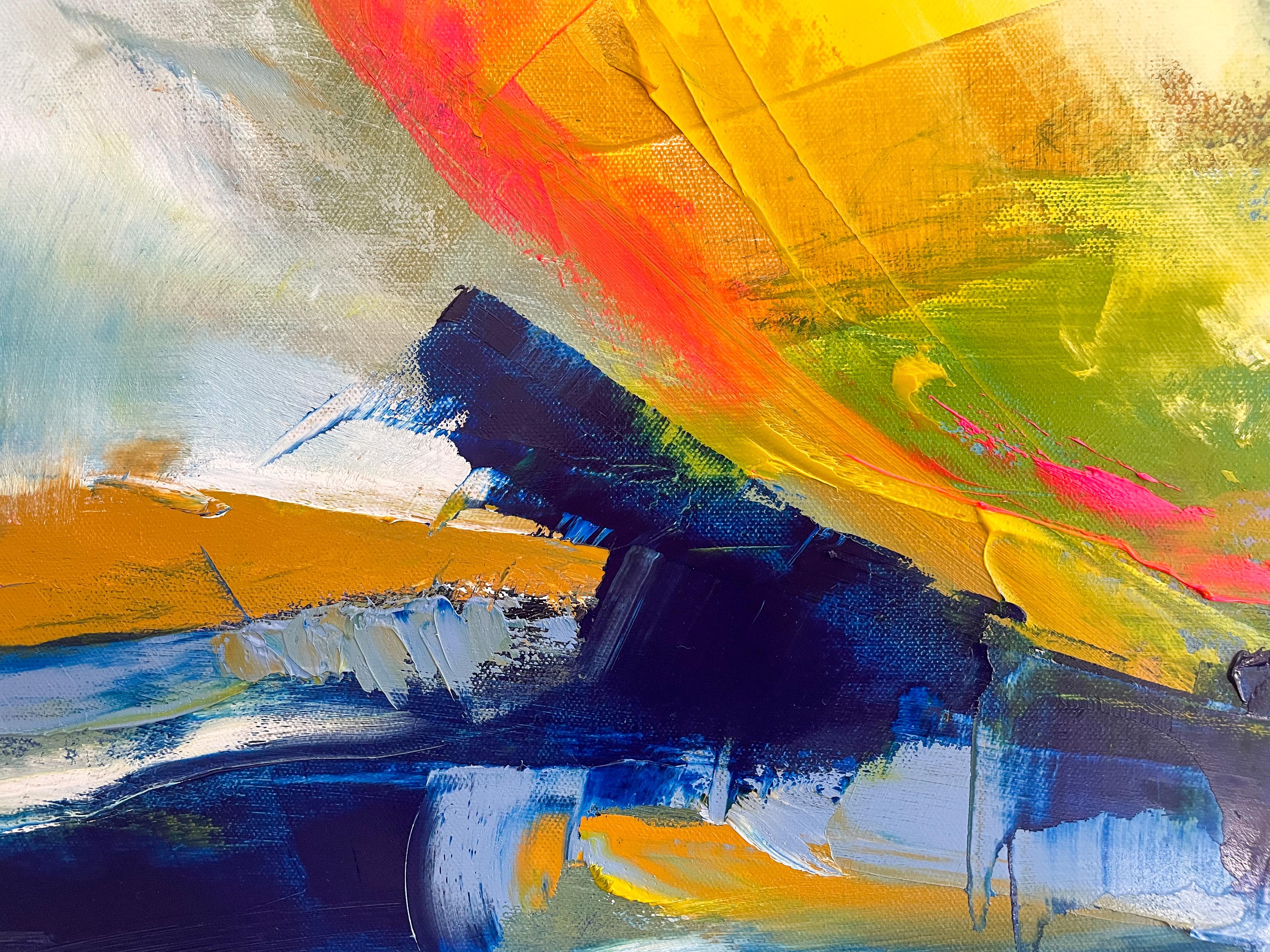 Changing Wind, Abstract Oil Painting For Sale 1