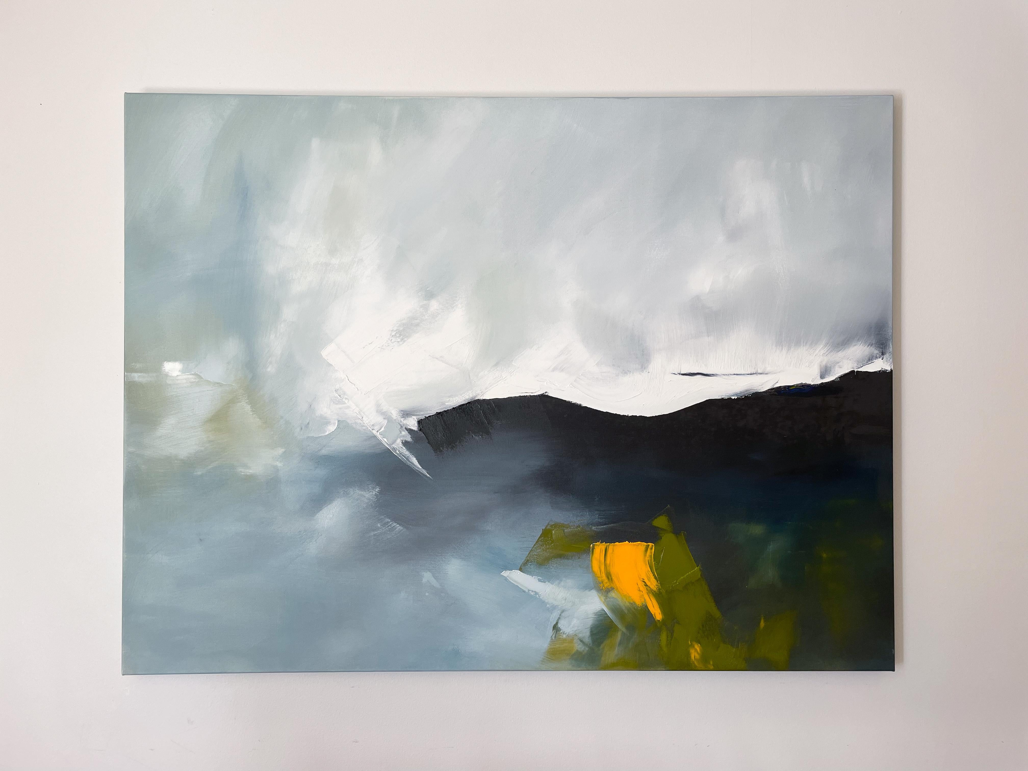 Il Santo Riallineamento, Pittura ad olio astratta - Painting Astratto di Sarah Parsons