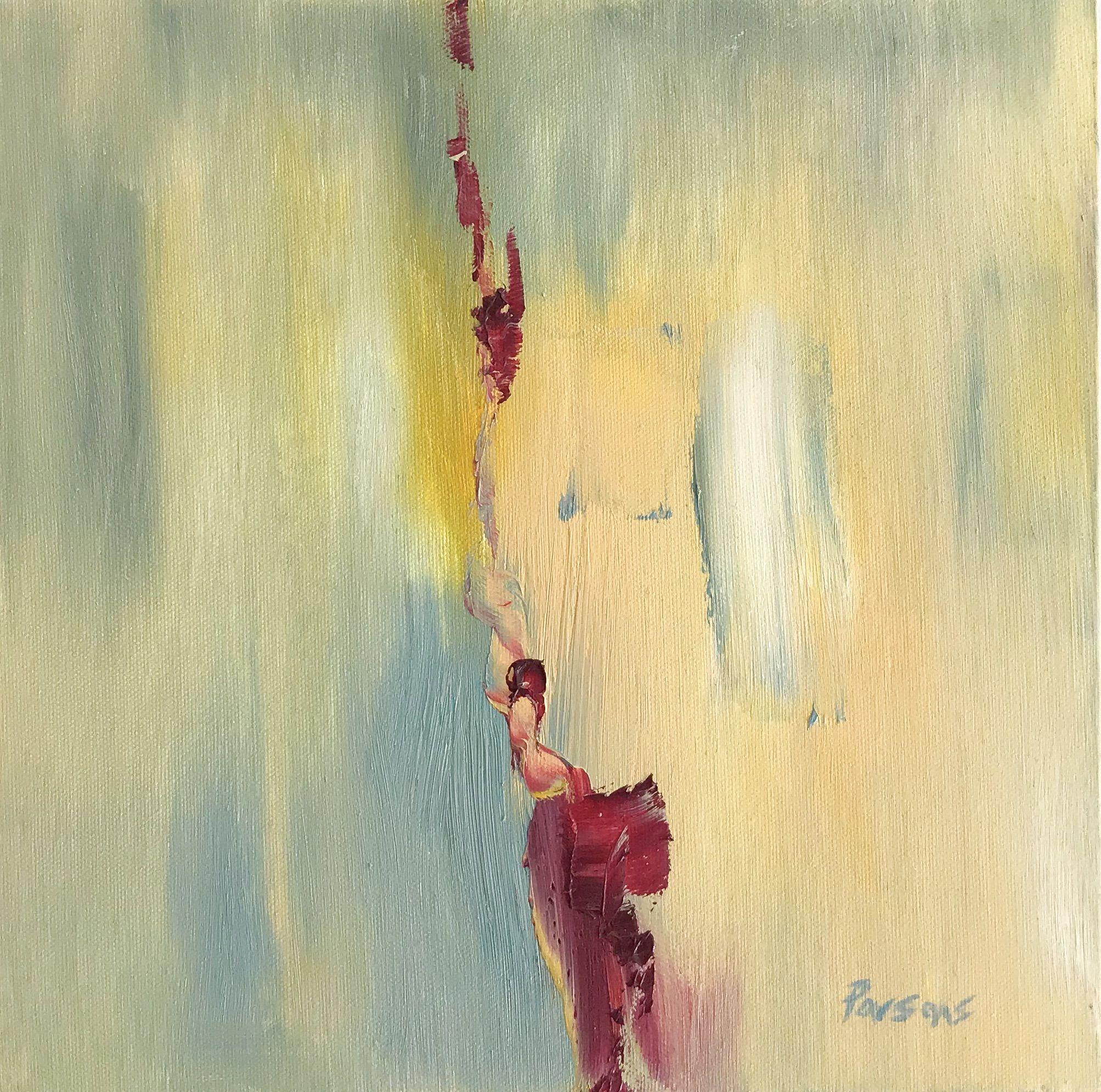 Sarah Parsons Abstract Painting - The Slow Rushing, Painting, Oil on Canvas