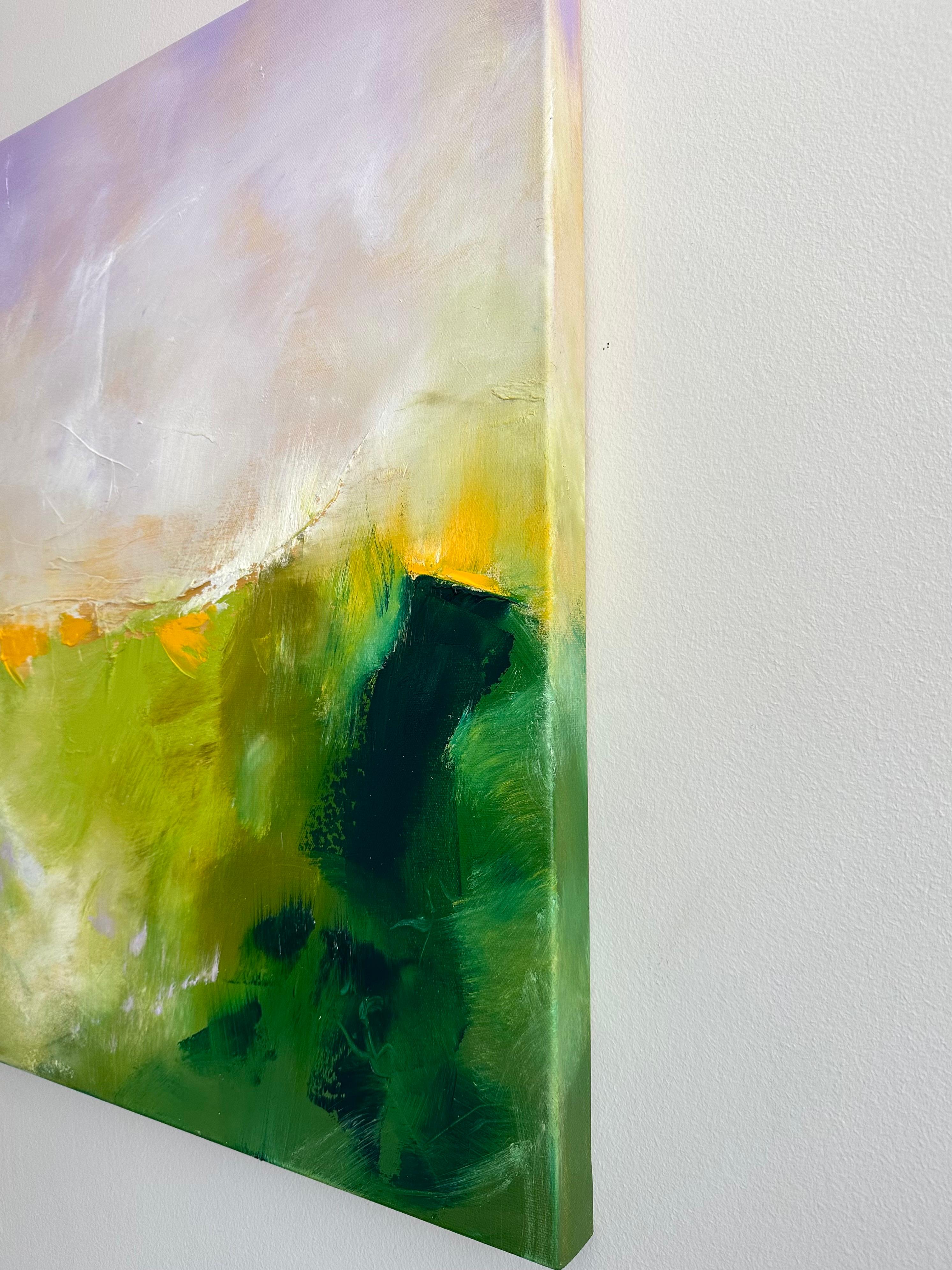 Das Tal, Abstraktes Ölgemälde – Painting von Sarah Parsons