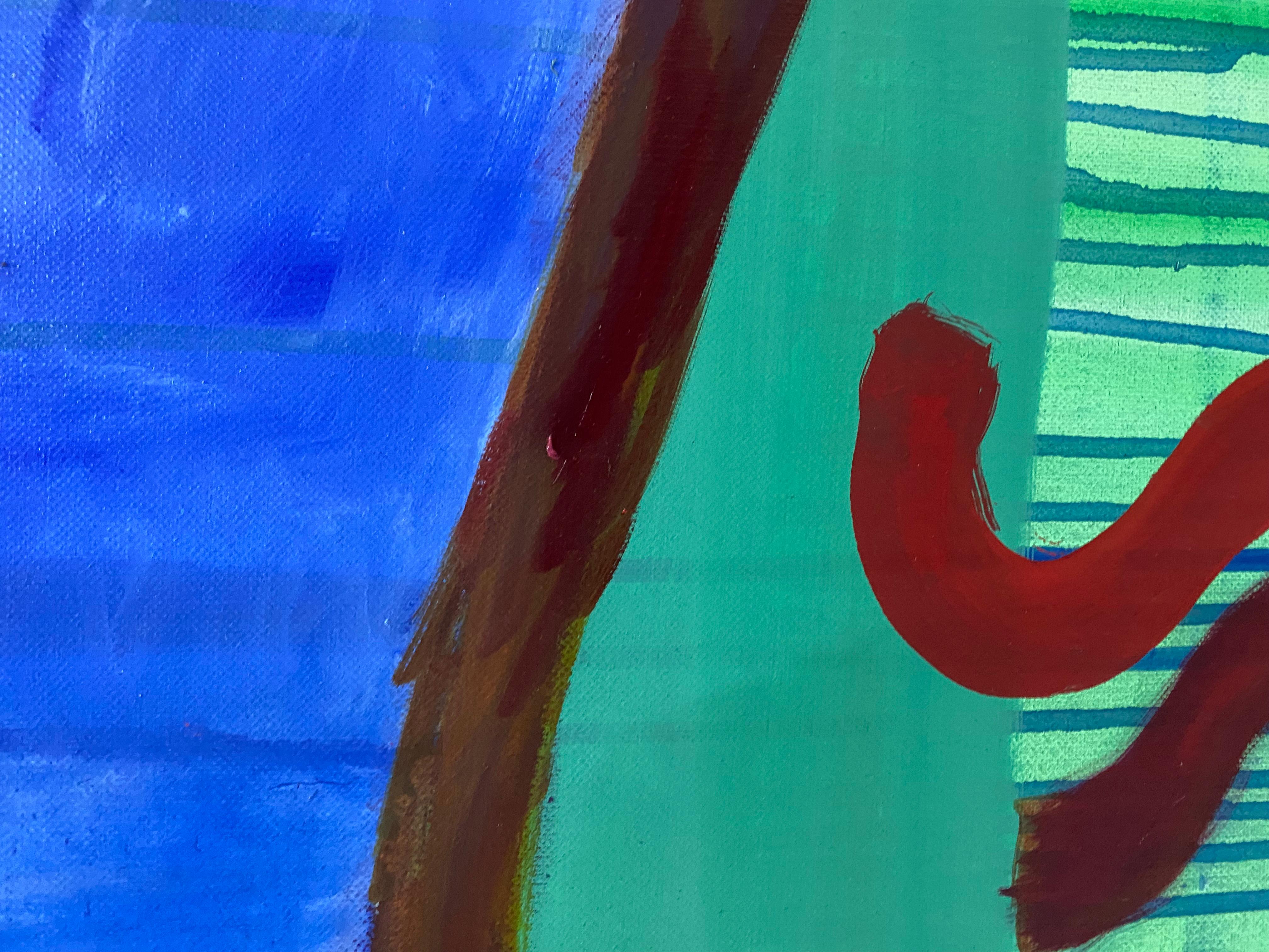 'PORTAL 4 (COMPASS)', 2021 von Sarah PICKSTONE - Öl und Acryl auf Leinen - wurde in der GALLERY46 Ausstellung 'KNOCKING IT OUT OF THE PARK' vom 5. NOVEMBER - 12. DEZEMBER 2021 ausgestellt
an der auch die Künstler JOSHUA ARMITAGE, KLAAS OP DE BEÉCK,