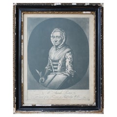 Antique Sarah Porter, "Queen of the Touters at Tunbridge Wells" Engraving, circa 1770