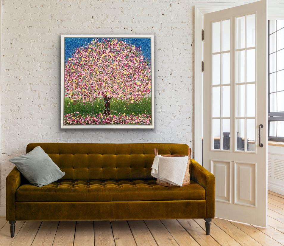 A Pop of Spring, Sarah Pye, Landscape painting, Tree painting, contemporary art 1