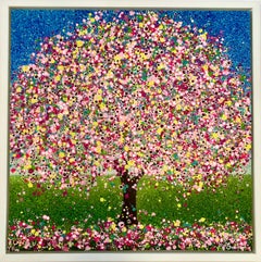 A Pop of Spring, Sarah Pye, Landscape painting, Tree painting, contemporary art