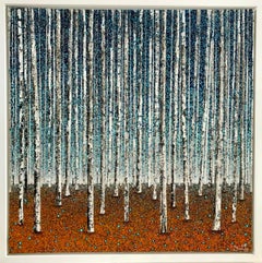 Teal Light, Sarah Pye, Contemporary art, Original painting, Landscape art