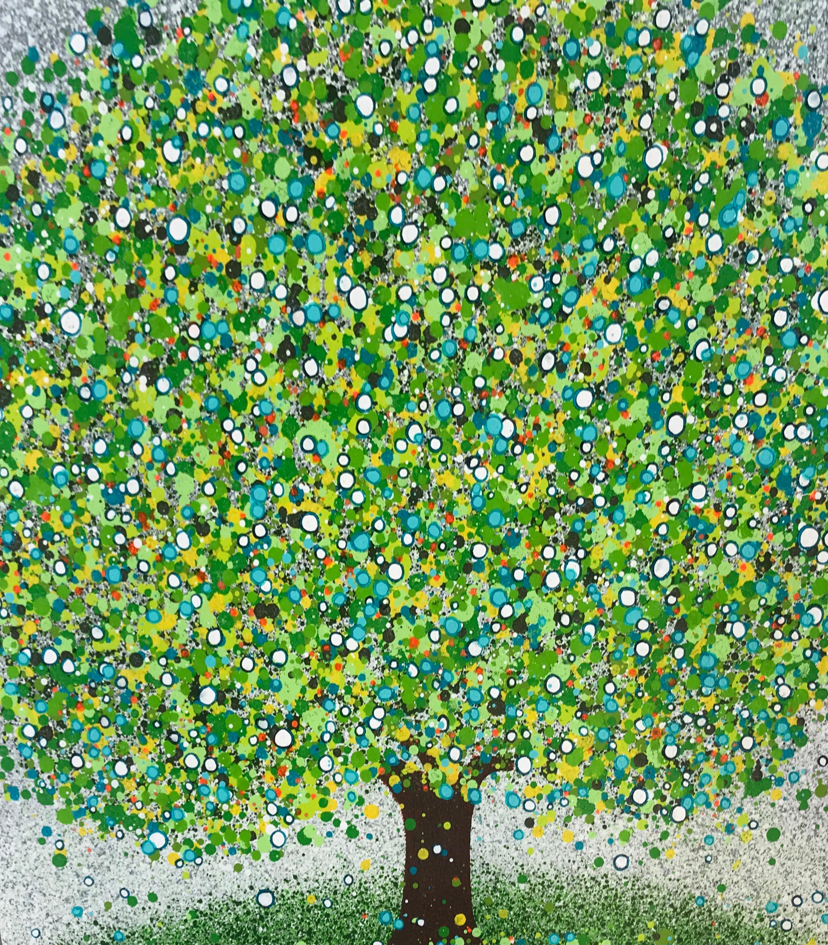 Arbre Vert, Pop Art, Pittura di paesaggio verde, Arte su larga scala, Arte contemporanea 2
