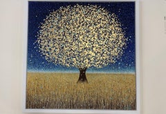 Dawn Harvest, Sarah Pye, Original Tree Painting, Acrylic Artwork On Canvas