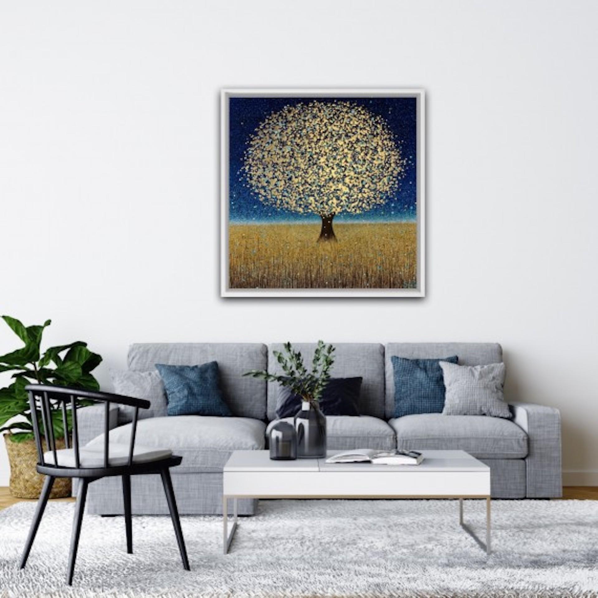 Dawn Harvest, Sarah Pye, Original Tree Painting, Acrylic Artwork On Canvas 3
