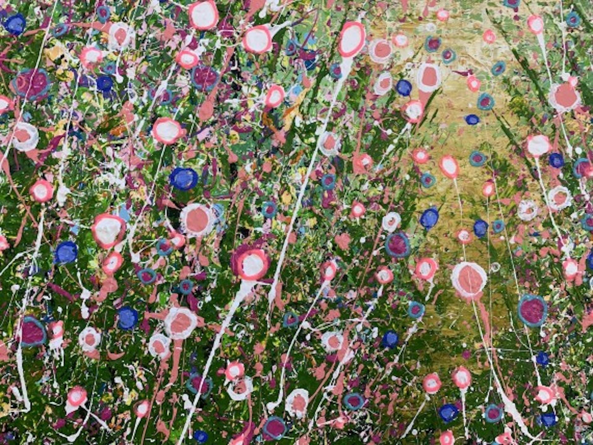 Dunes, Sarah Pye, peinture originale, paysage floral, art abordable en vente 2
