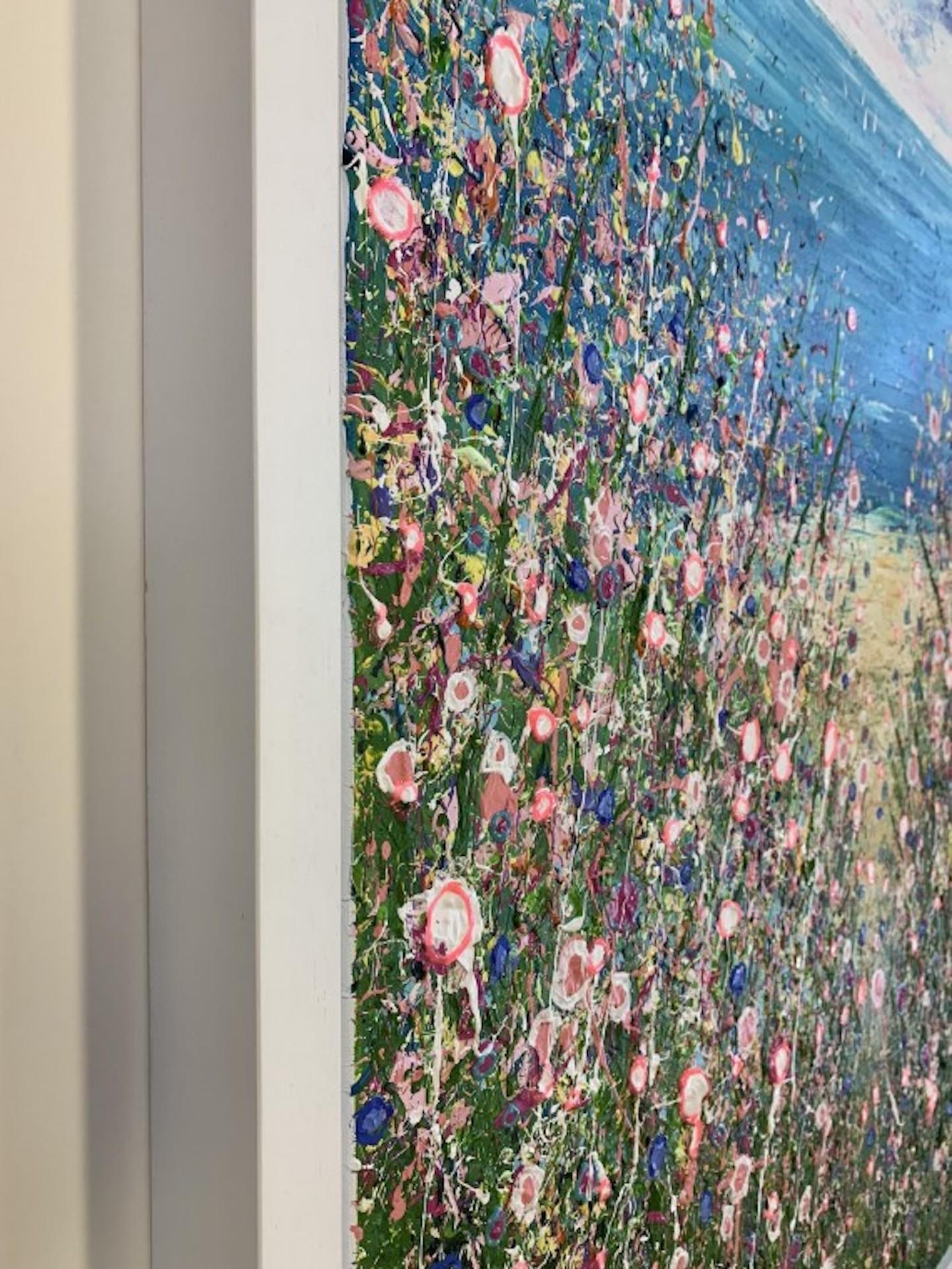 Dunes, Sarah Pye, peinture originale, paysage floral, art abordable en vente 5