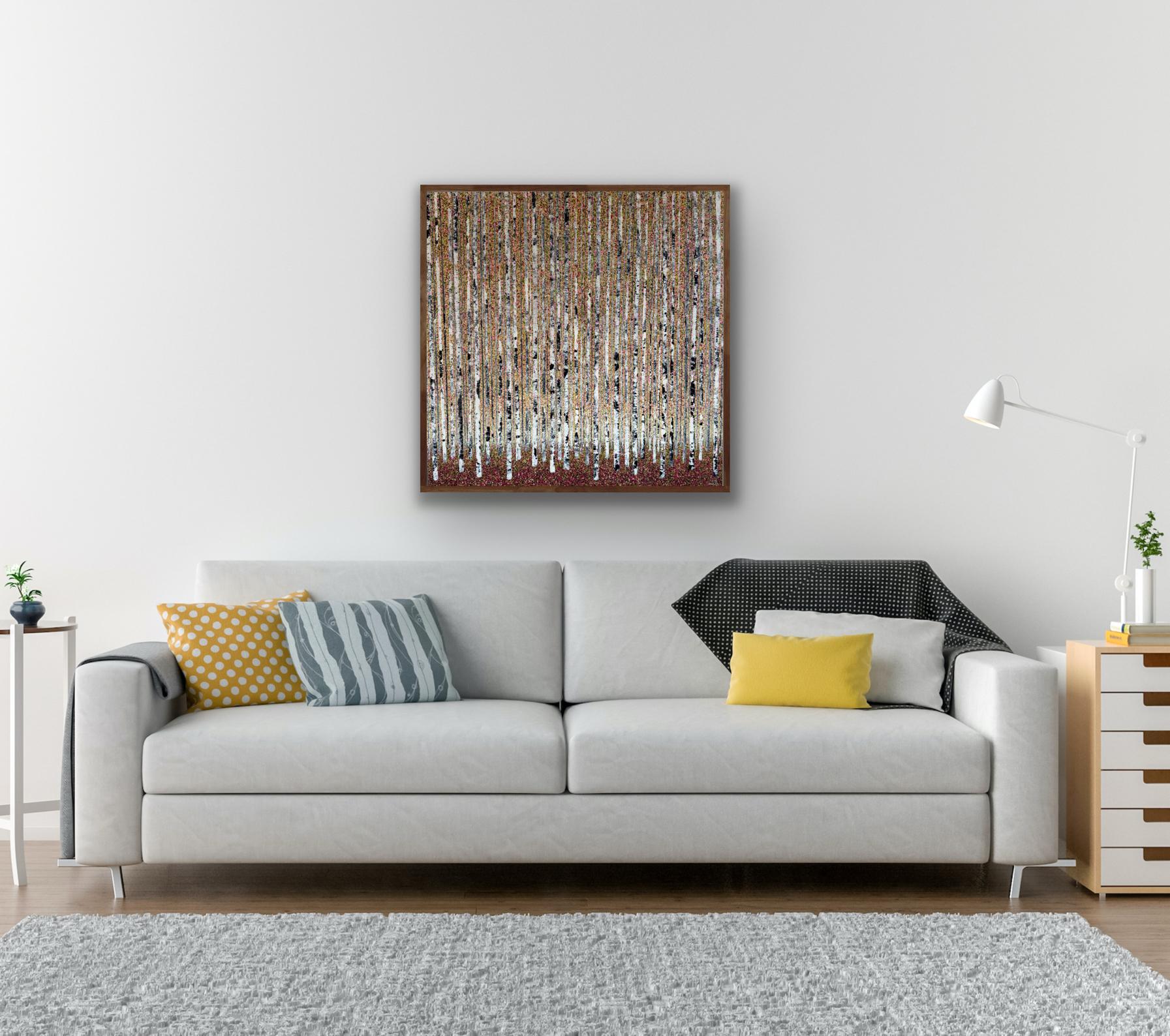 Ewige Liebe, Originalgemälde, Landschaft, abstrakt, zeitgenössisch (Zeitgenössisch), Painting, von Sarah Pye