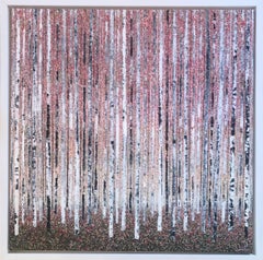 Spring Dawn, original painting, landscape, abstract, contemporary