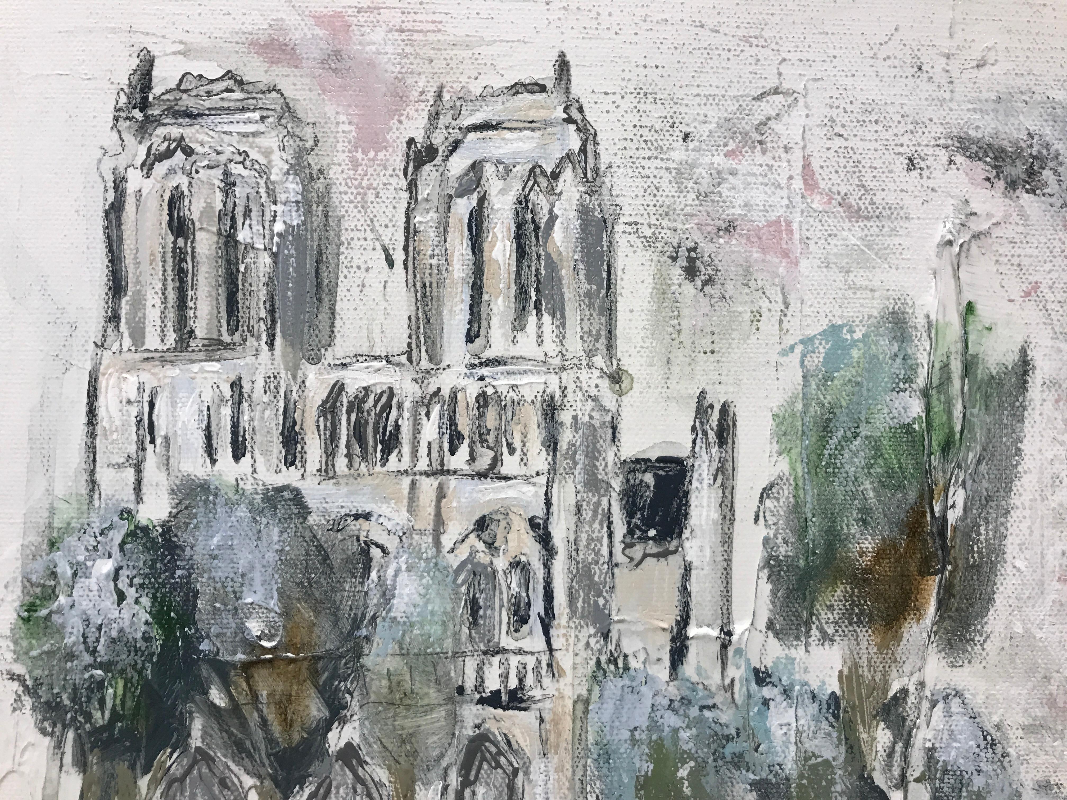 impressionist paintings of notre dame cathedral