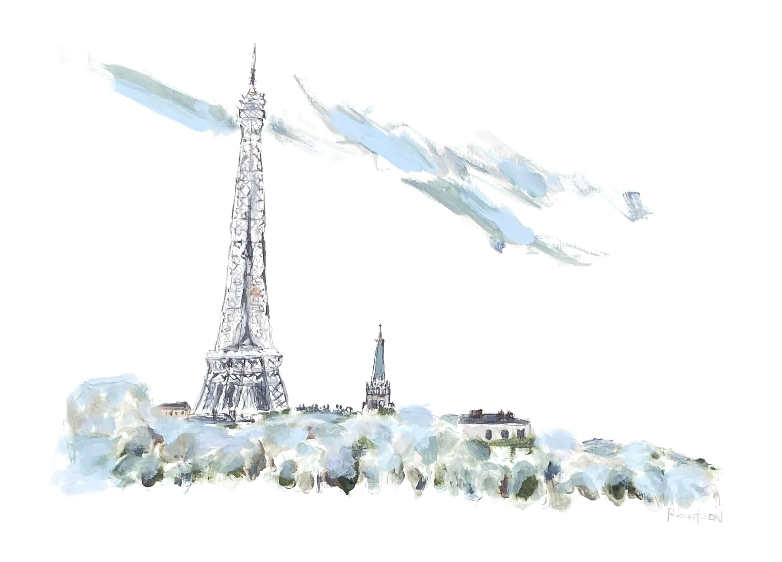 La Tour Eiffel de Sarah Robertson, peinture de Paris