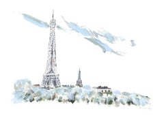 La Tour Eiffel de Sarah Robertson, peinture de Paris