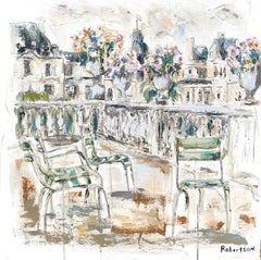 Jardin de Luxembourg, Petite Square Impressionist Parisian Painting