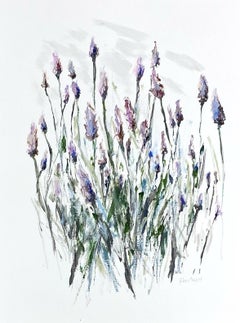 Estudio de lavanda de Sarah Robertson, Francia Pintura sobre papel