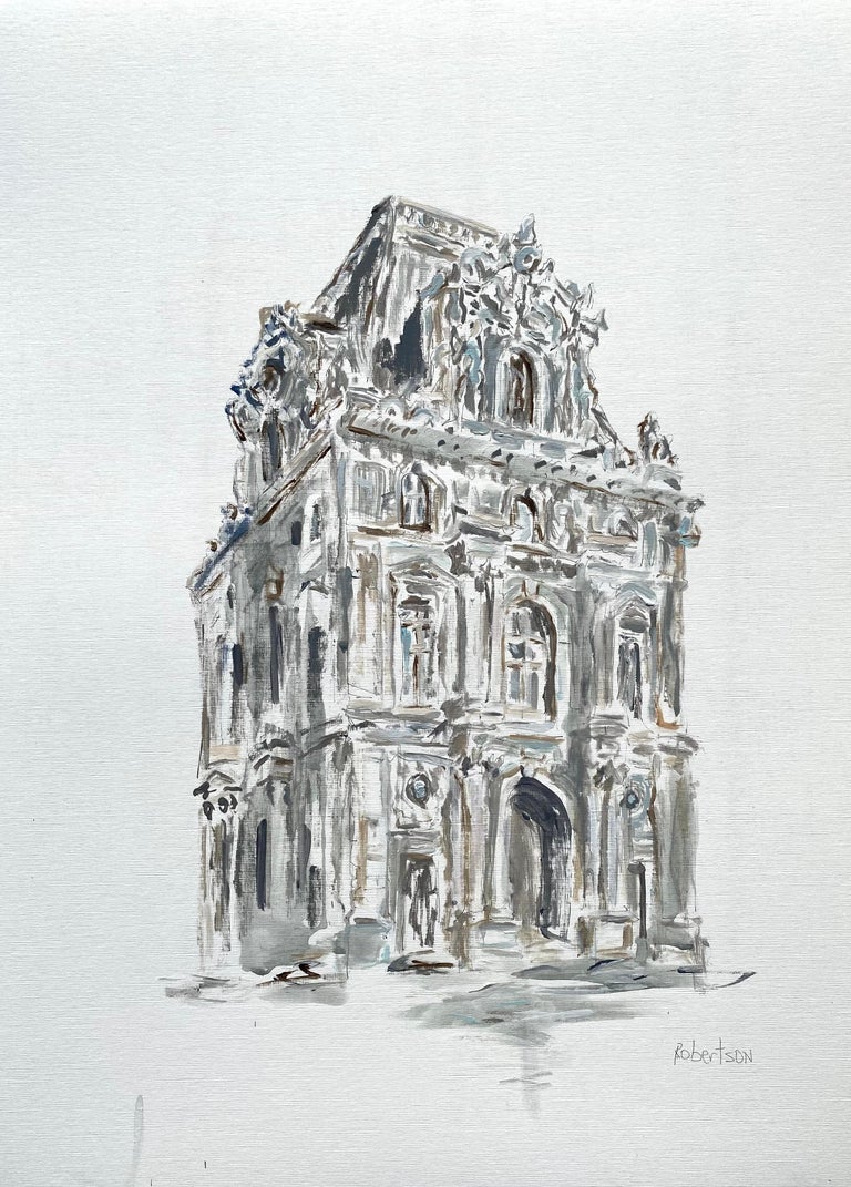 Sarah Robertson - Louvre II by Sarah Robertson, Framed Paris Painting ...