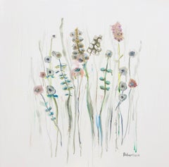 On a Quiet Morning by Sarah Robertson, Square Impressionist Floral Painting
