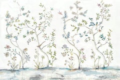 The Grand Garden de Sarah Robertson, grande peinture florale horizontale