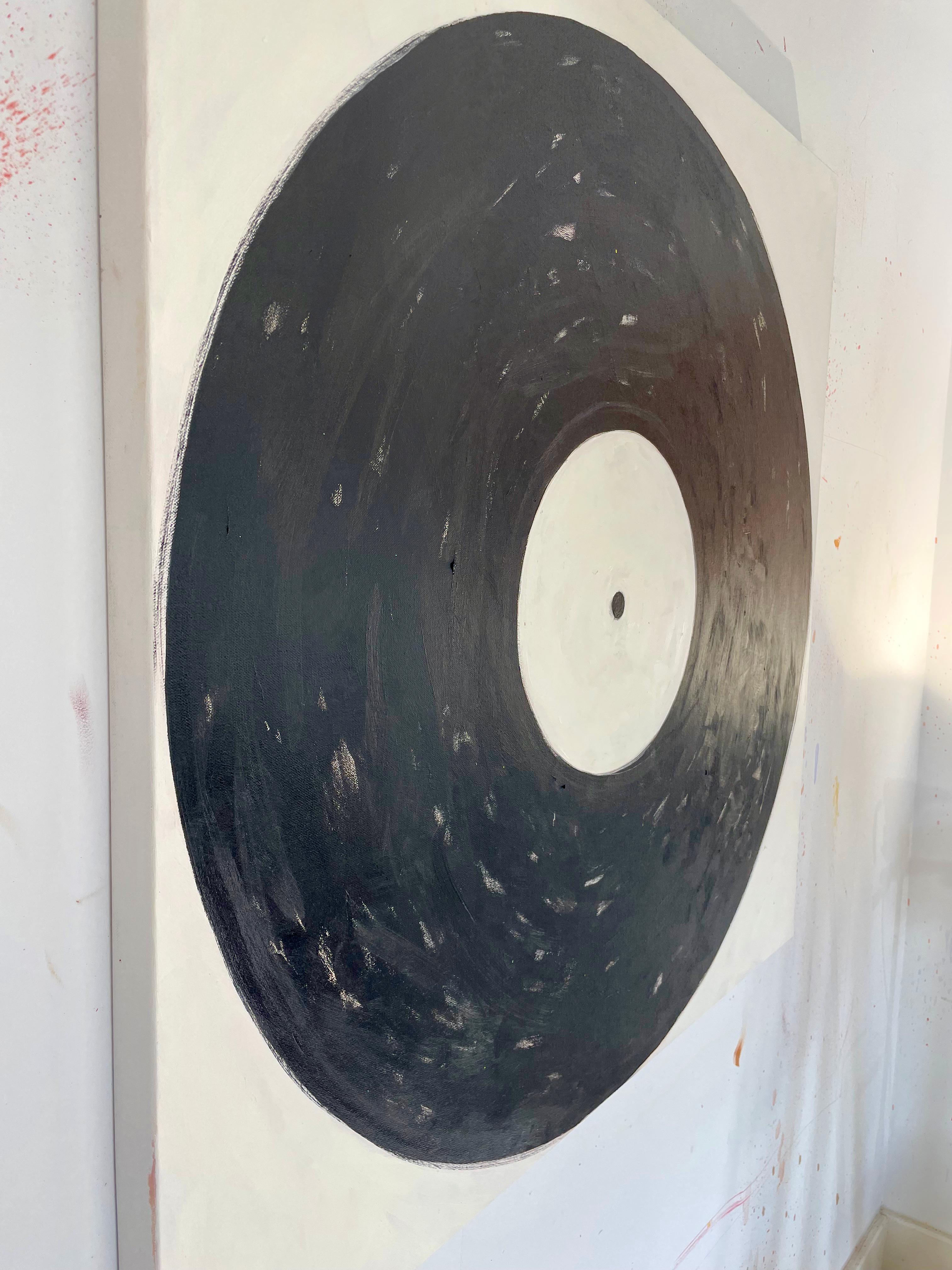 Big Black Record - Painting by Sarah Rupp