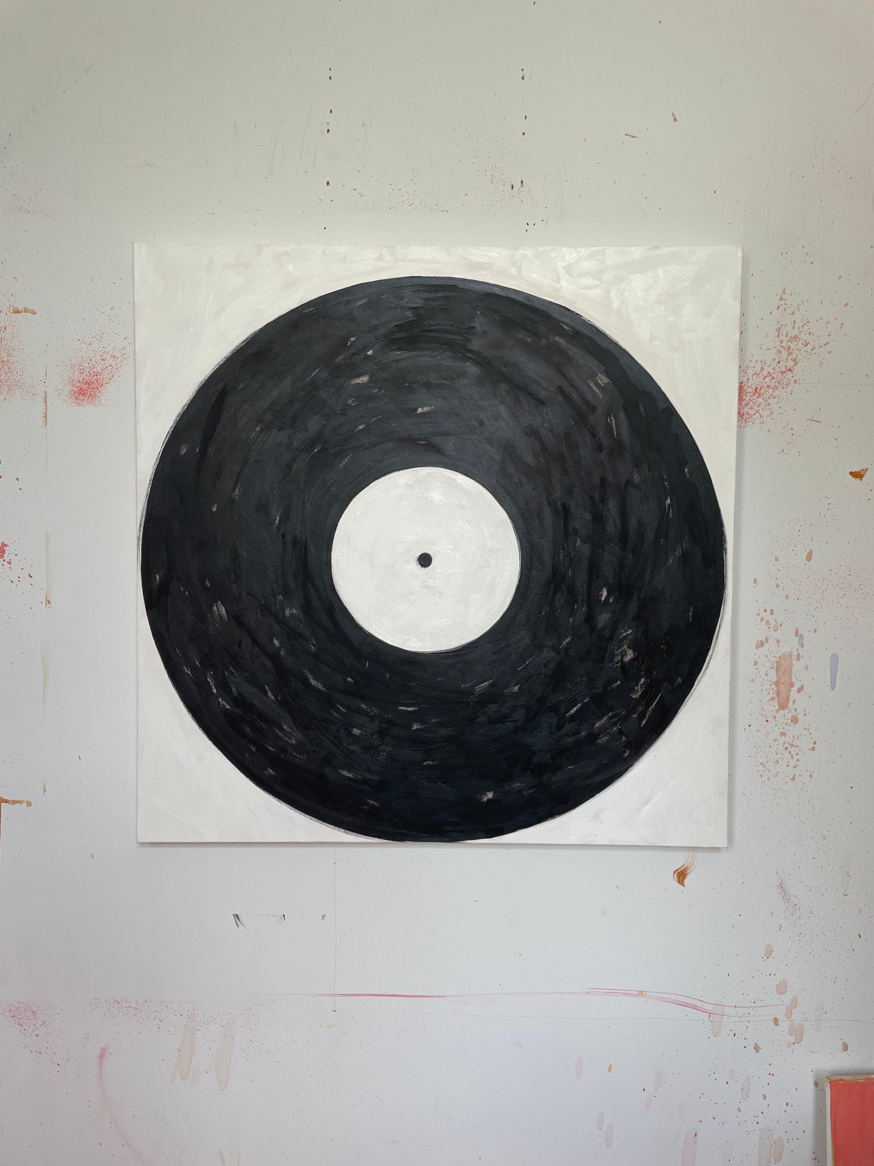 Big Black Record, oil on canvas. 