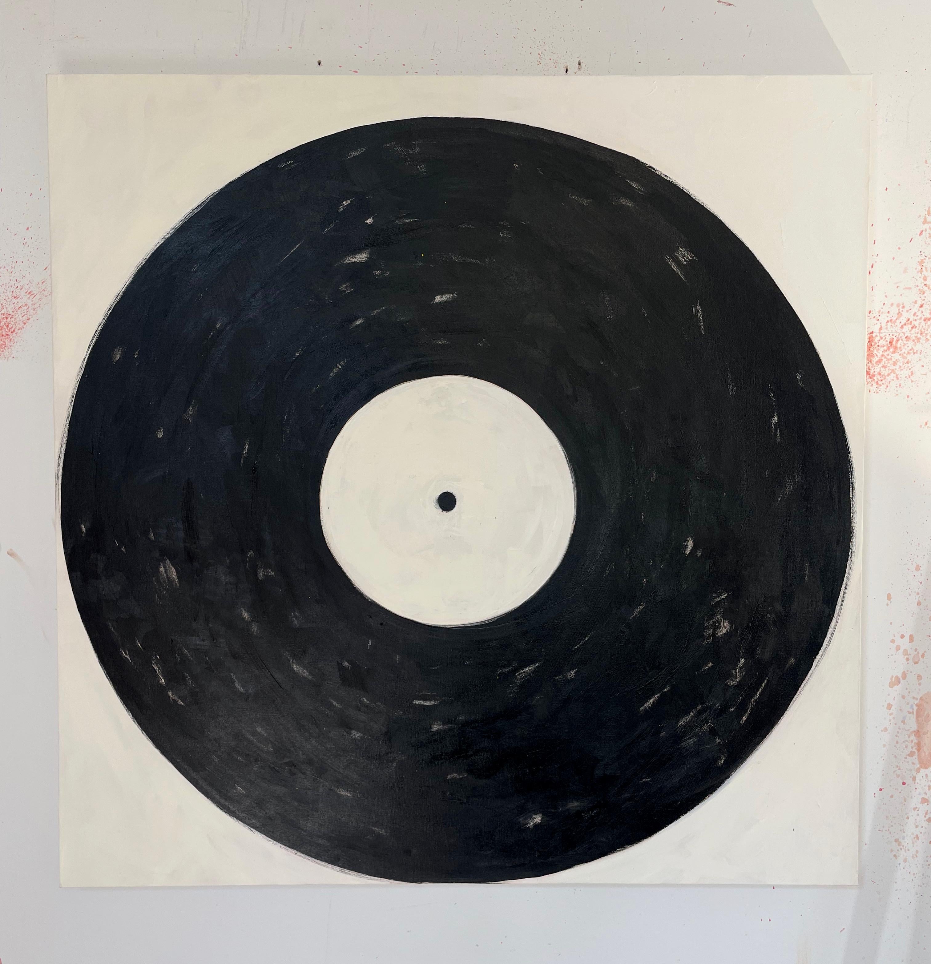Sarah Rupp Still-Life Painting - Big Black Record