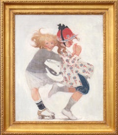 Roller-skating, Saturday Evening Post Cover, 12 juillet 1919